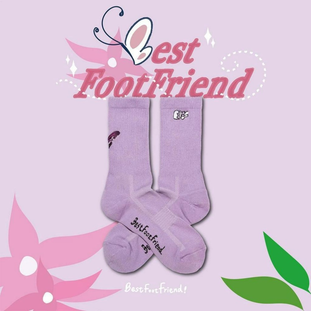 BEST FOOT FRIEND /BFF襪 Butterfly 蝴蝶 長襪 【PS中壢】-細節圖8