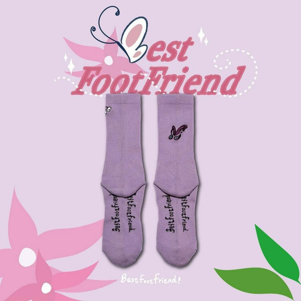 BEST FOOT FRIEND /BFF襪 Butterfly 蝴蝶 長襪 【PS中壢】-細節圖9