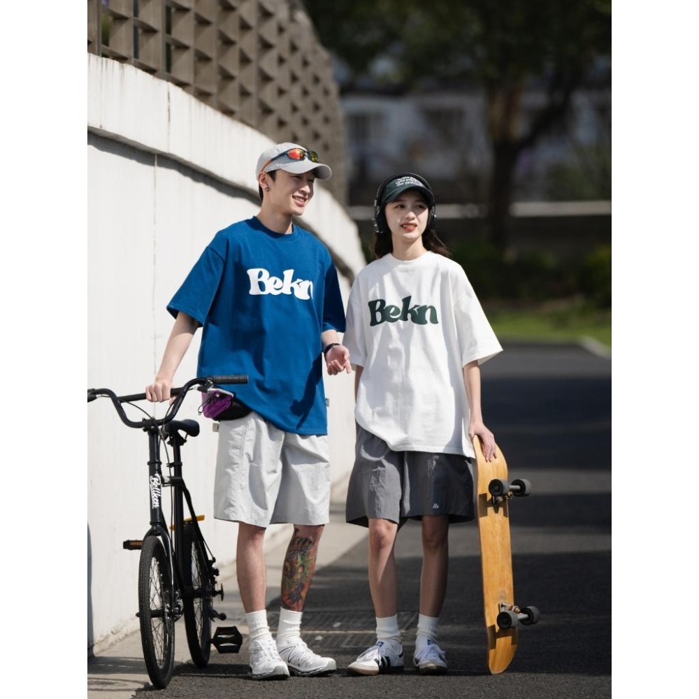 BELLKEN IDEA Bekn 簡約 logo 300g 重磅圓領 寬鬆 短袖 短T 店內價 【PS中壢】-細節圖2