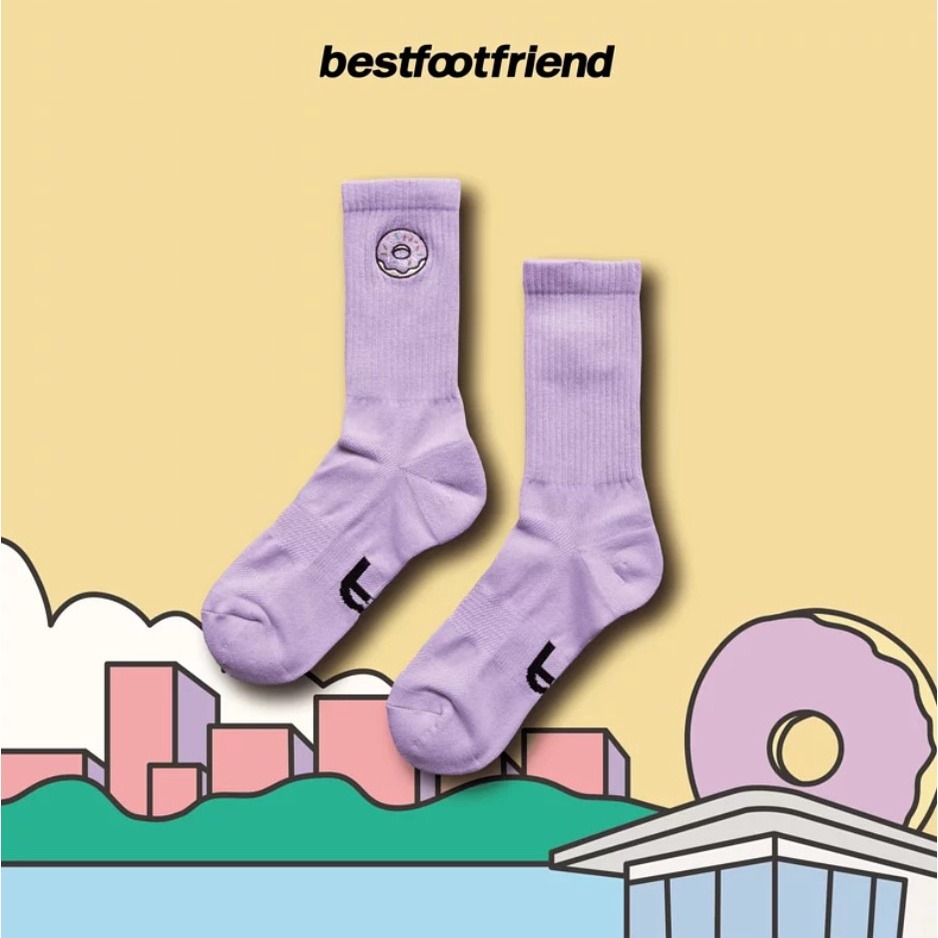 BEST FOOT FRIEND /BFF襪 美式 甜甜圈 襪 長襪 【PS中壢】-規格圖9