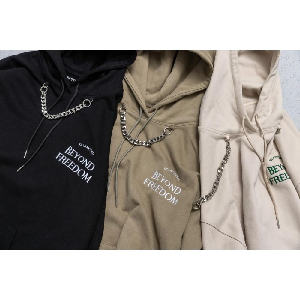 KILLASYSTEM 22F/W BEYOND FREEDOM CHAIN 帽T 店內價 【PS中壢】-細節圖3