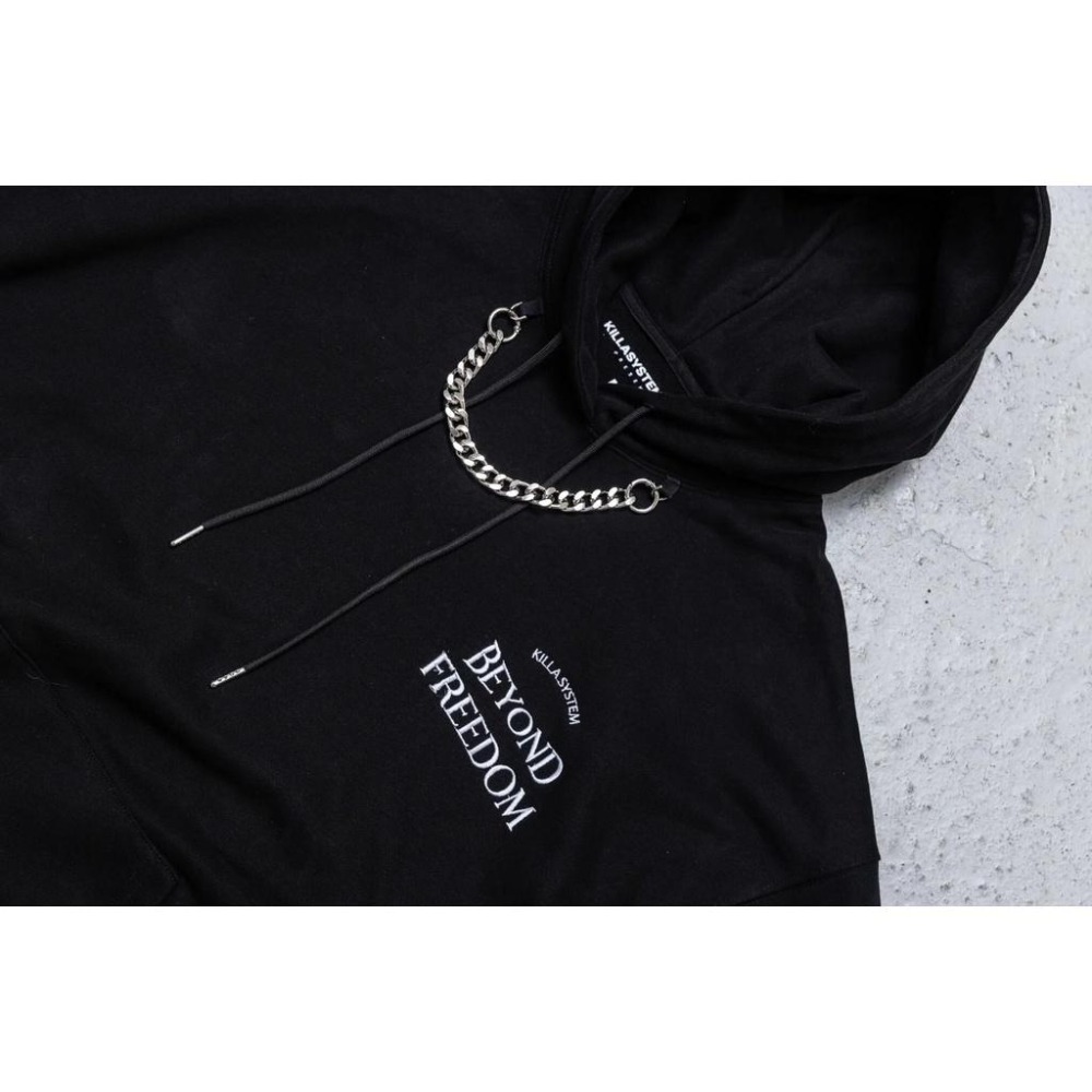 KILLASYSTEM 22F/W BEYOND FREEDOM CHAIN 帽T 店內價 【PS中壢】-細節圖8