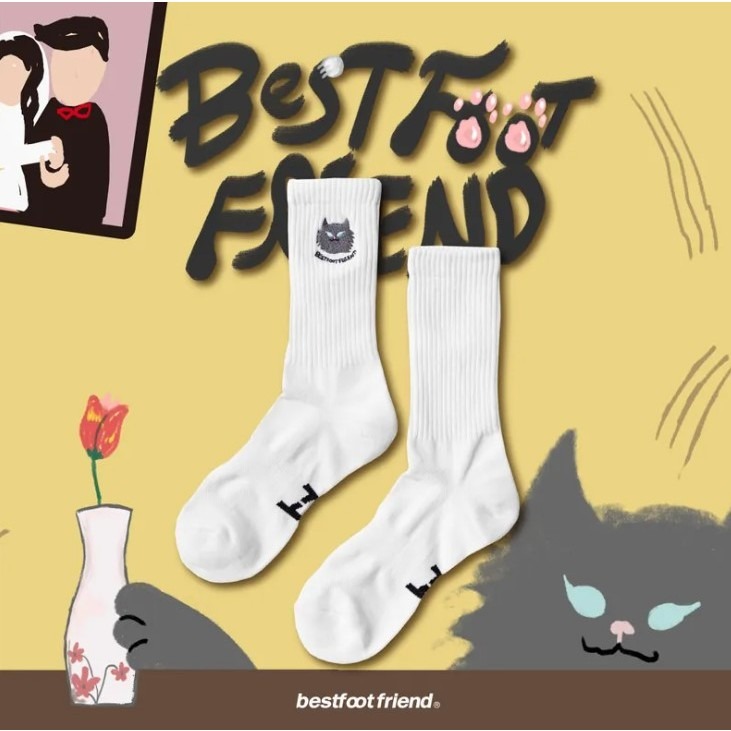 BEST FOOT FRIEND /BFF襪 Lord Cat 貓大人 長襪 【PS中壢】-規格圖1