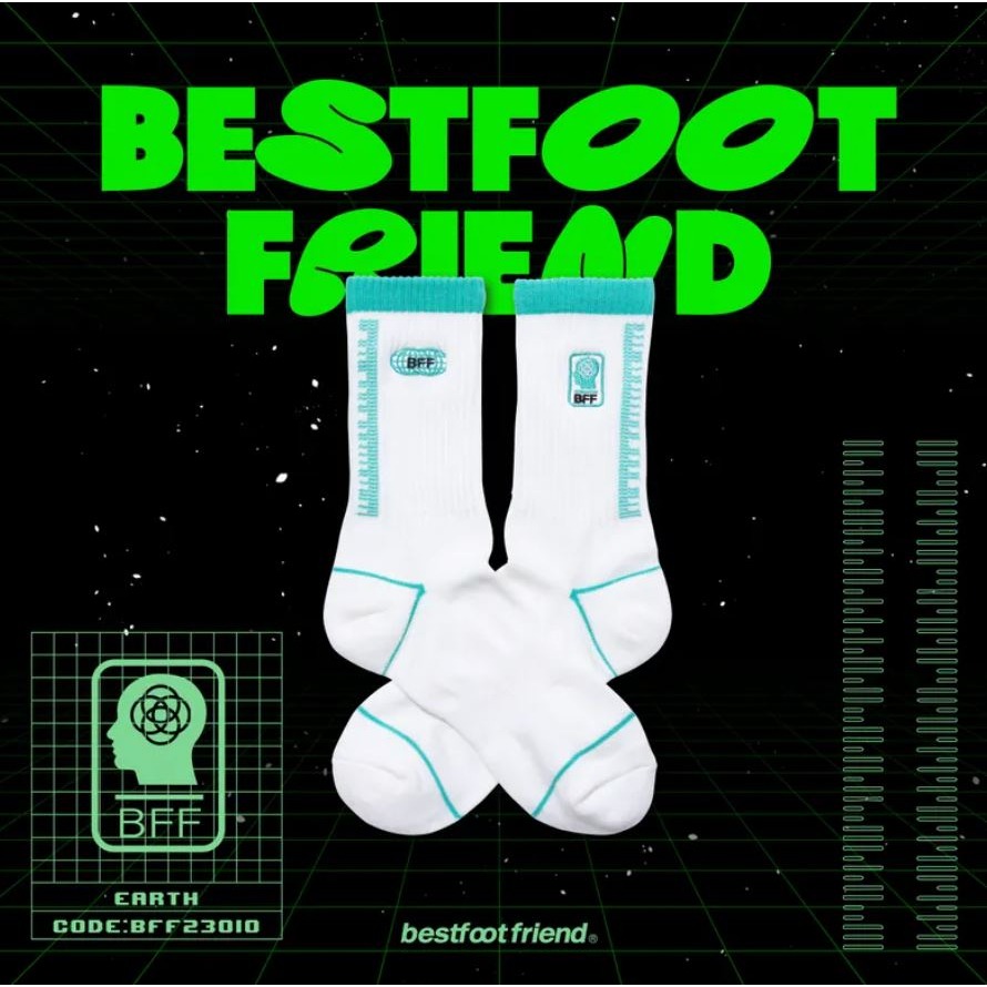 BEST FOOT FRIEND /BFF襪 Future Earth 未來 地球 長襪 【PS中壢】-規格圖8