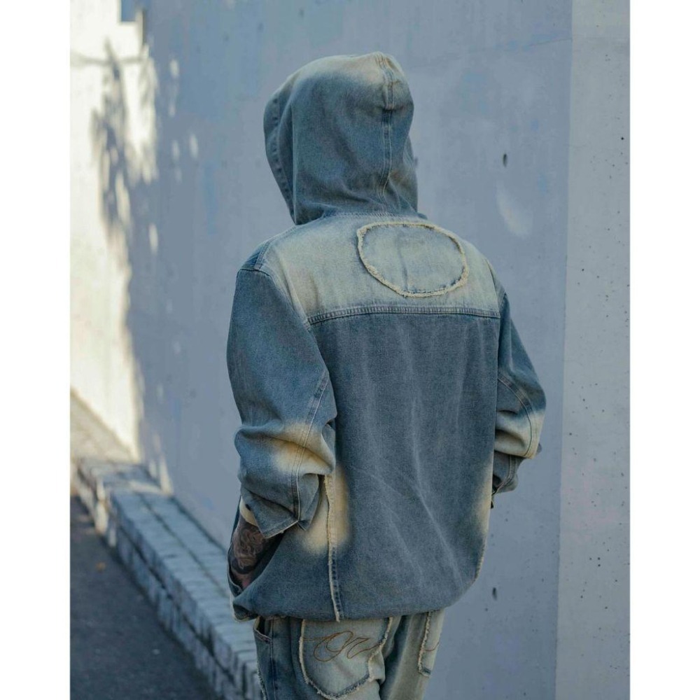 ORDINARY 不修邊微喇叭 牛仔套裝  店內價 【PS中壢】-細節圖3