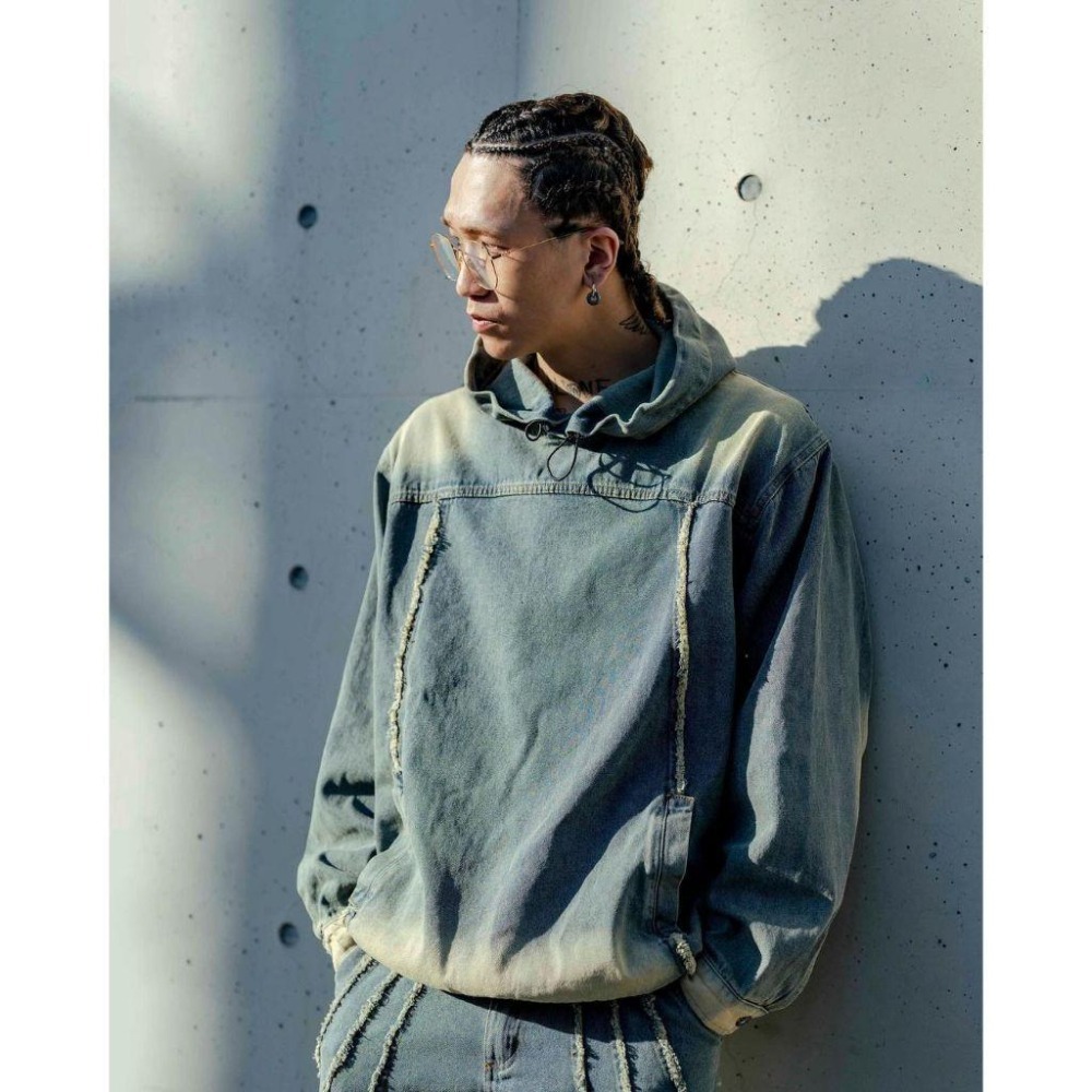 ORDINARY 不修邊微喇叭 牛仔套裝  店內價 【PS中壢】-細節圖7