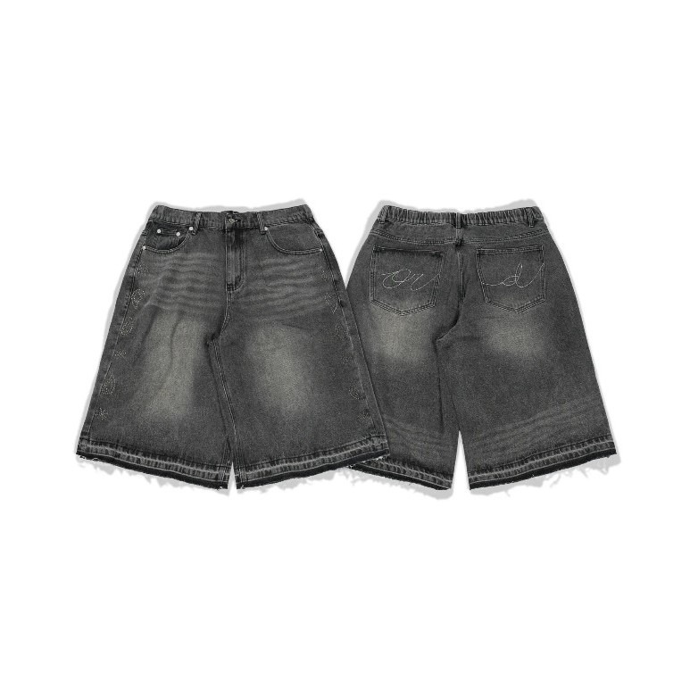 ORDINARY 水洗 不修邊 變形蟲 卯釘 8分 牛仔 短褲 店內價 【PS中壢】-規格圖9