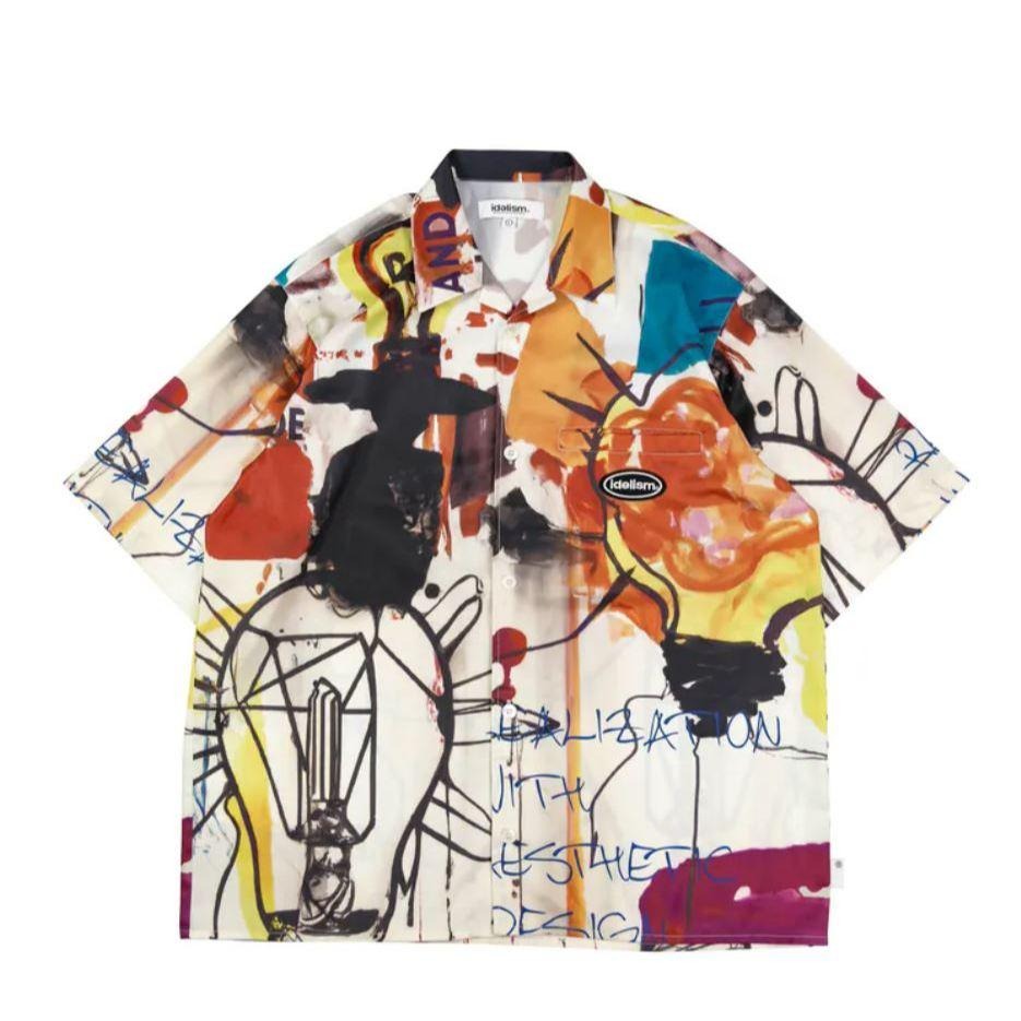 idealism IDE Graffiti Shirt White 短袖 襯衫 塗鴉  店內價 【PS中壢】-細節圖4