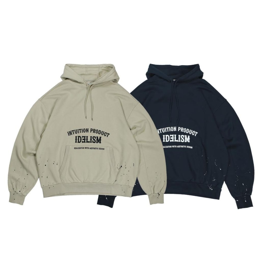 Idealism IDE Splatter Hoodie23 潑漆 連帽 衛衣 帽T  店內價 【PS中壢】-細節圖3