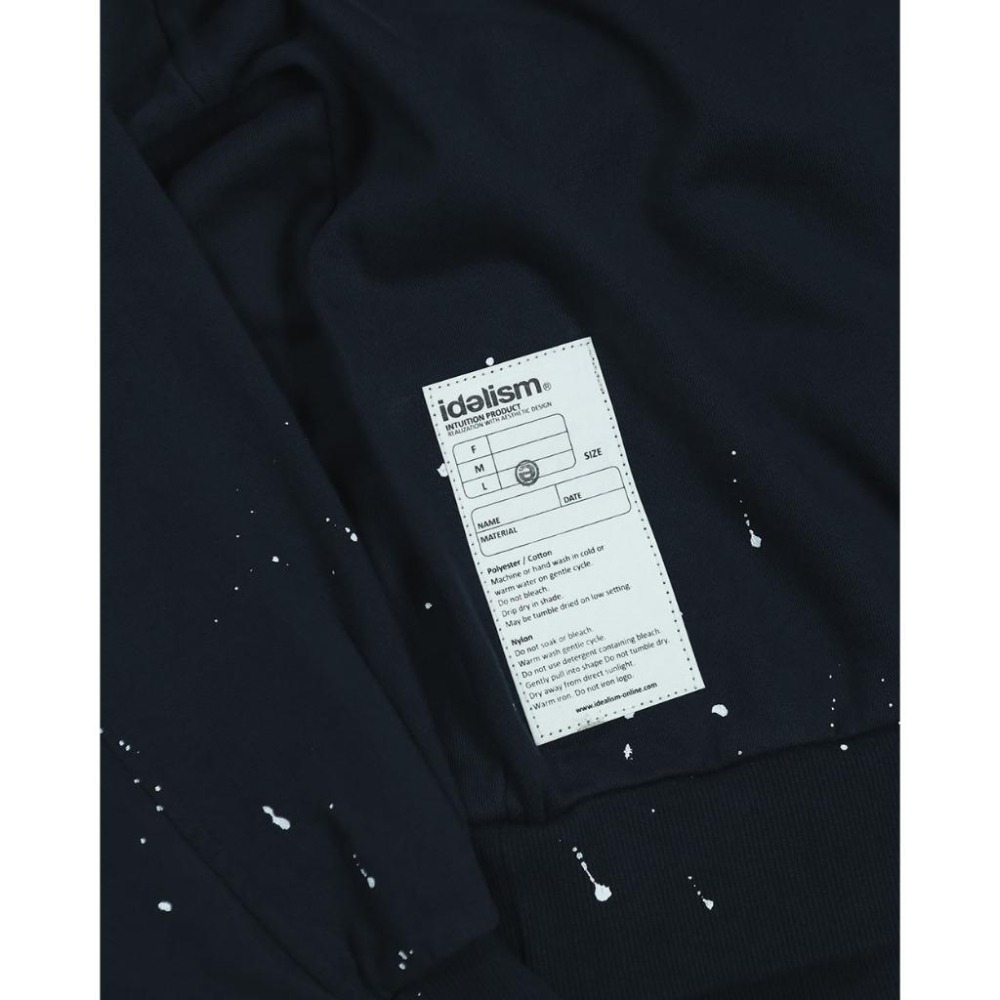 Idealism IDE Splatter Hoodie23 潑漆 連帽 衛衣 帽T  店內價 【PS中壢】-細節圖7