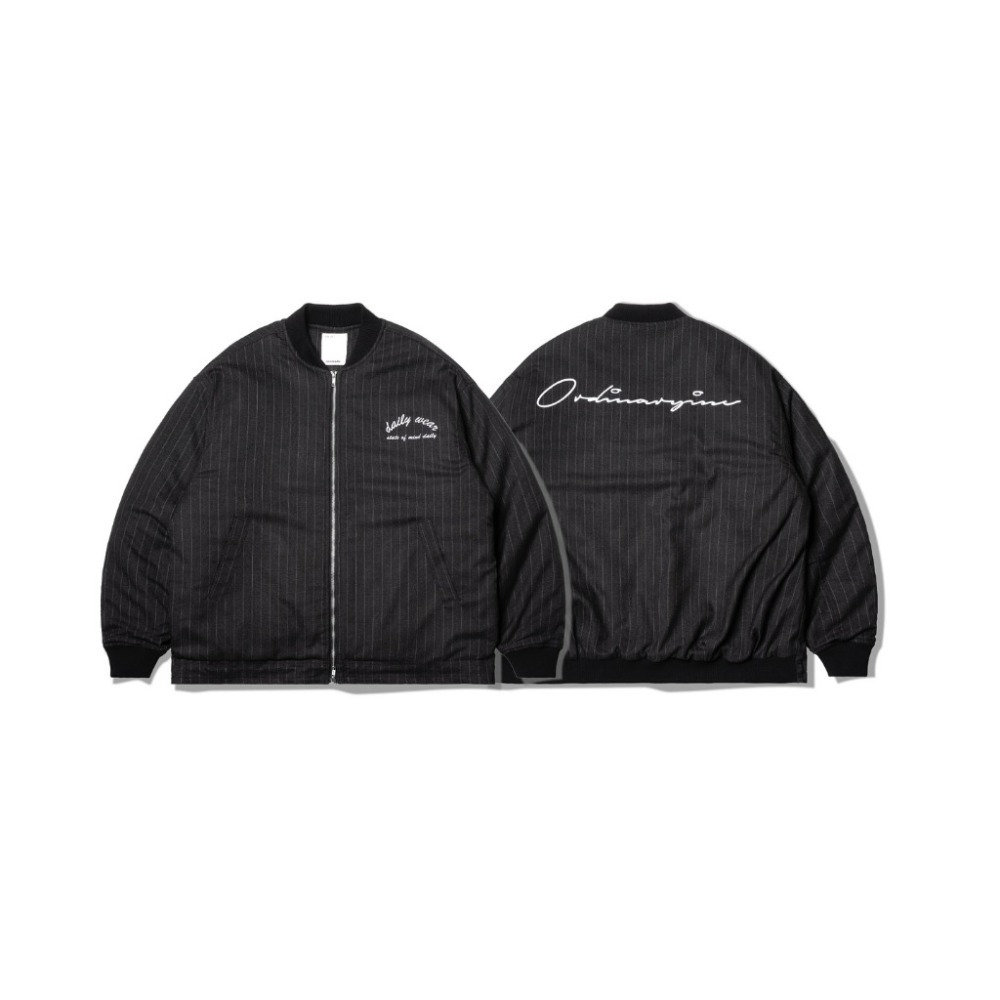 ORDINARY CHALK STRIPE STADIUM JACKET 直紋羊毛棒球外套 店內價 【PS中壢】-規格圖9