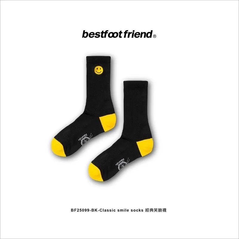 BEST FOOT FRIEND /BFF襪 CLASSIC SMILE SOCKS 經典刺繡微笑長襪【PS中壢】-細節圖7