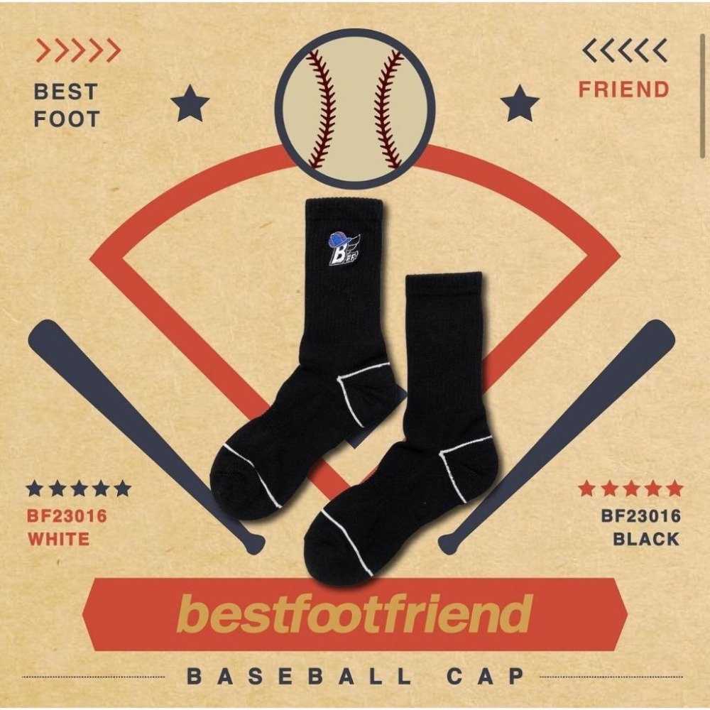 BEST FOOT FRIEND /BFF襪 Baseball Cap 棒球帽 長襪 【PS中壢】-細節圖2
