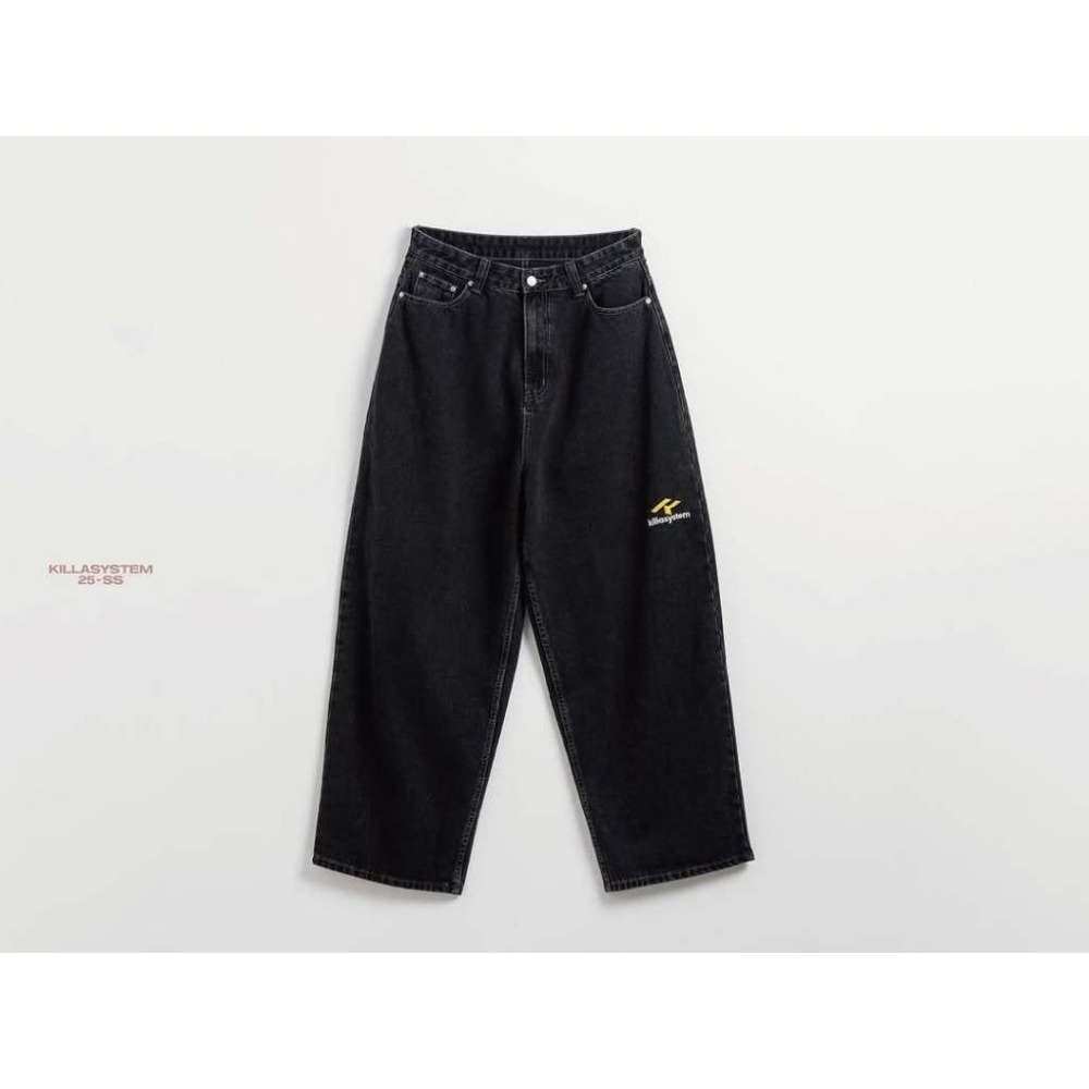 KILLASYSTEM Washed Baggy Denim 水洗直筒寬褲 牛仔褲 長褲  店內價 【PS中壢】-細節圖7