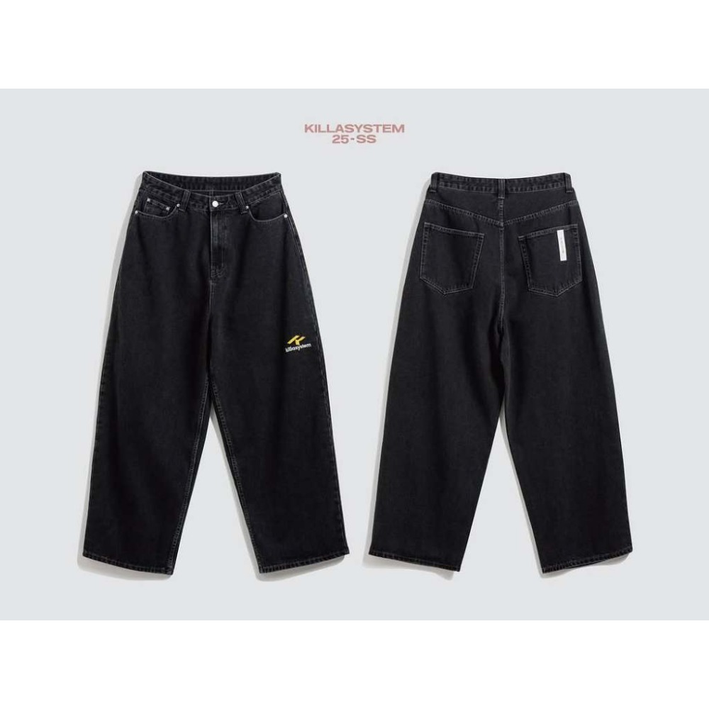 KILLASYSTEM Washed Baggy Denim 水洗直筒寬褲 牛仔褲 長褲  店內價 【PS中壢】-規格圖8