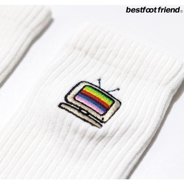 BEST FOOT FRIEND /BFF襪 Color TV 彩色 電視機 刺繡 長襪 【PS中壢】-細節圖5