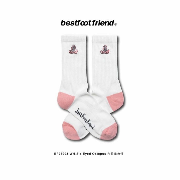 BEST FOOT FRIEND /BFF襪 Six eyed Octopus 六眼章魚怪 長襪 【PS中壢】-規格圖8