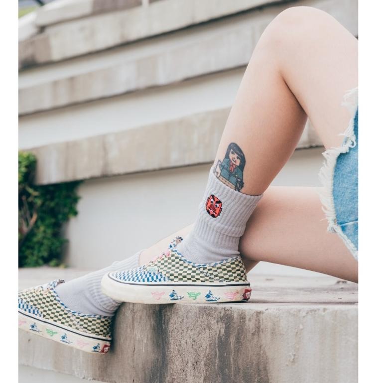 BEST FOOT FRIEND / BFF襪 Tengu 天狗 刺繡長襪 【PS中壢】-細節圖3