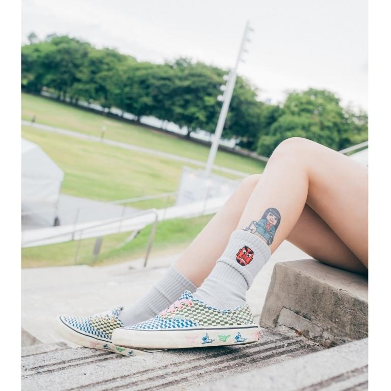 BEST FOOT FRIEND / BFF襪 Tengu 天狗 刺繡長襪 【PS中壢】-細節圖5