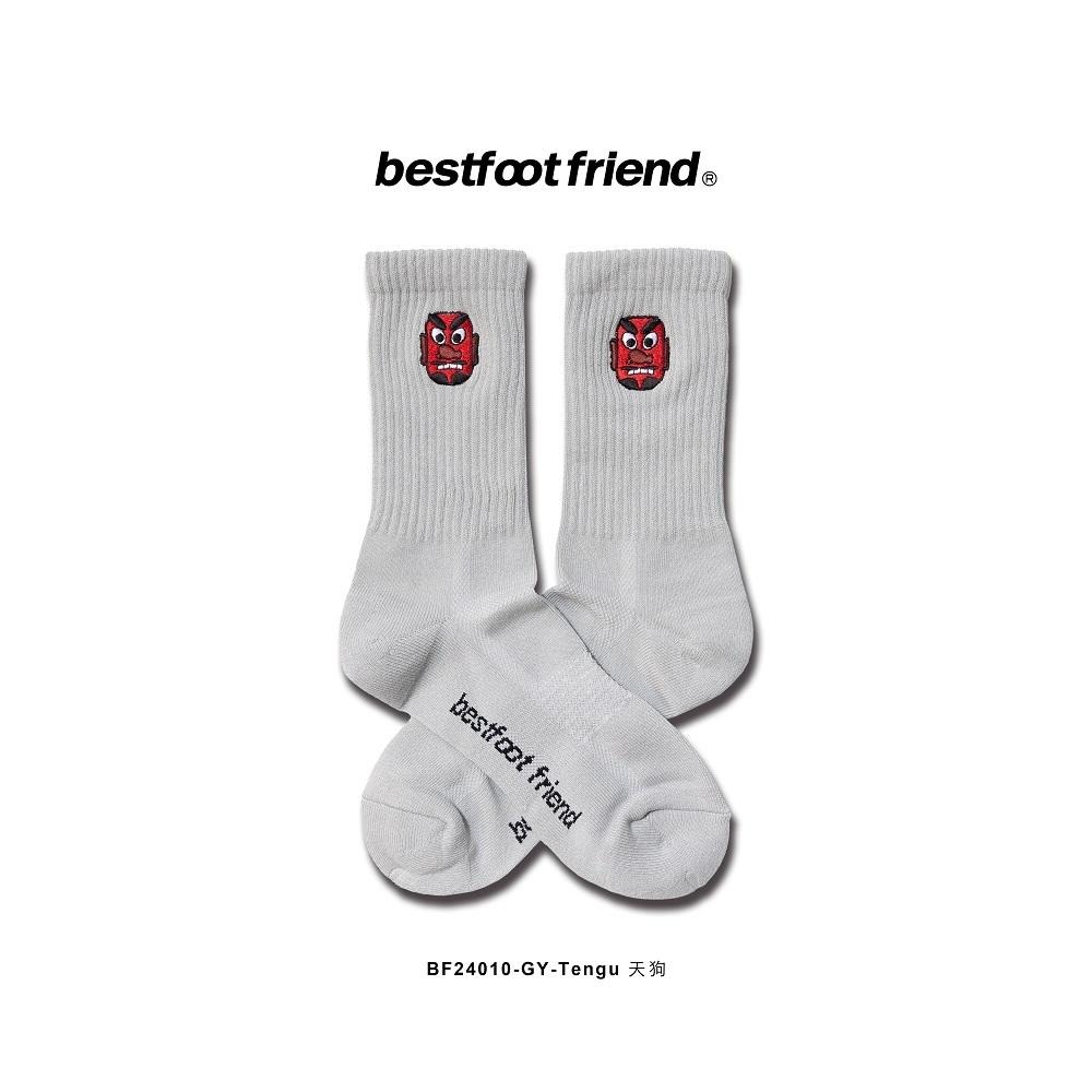 BEST FOOT FRIEND / BFF襪 Tengu 天狗 刺繡長襪 【PS中壢】-細節圖8