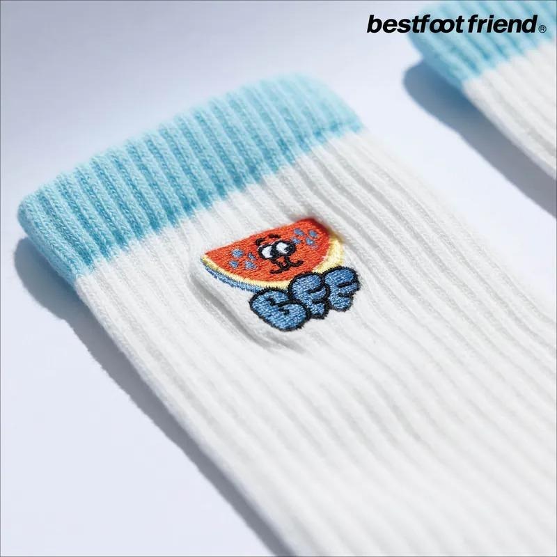 BEST FOOT FRIEND / BFF襪 FRUIT ICE 水果冰 刺繡 長襪【PS中壢】-細節圖4