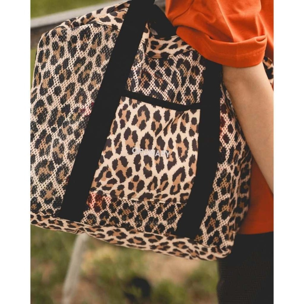 ORDINARY LEOPARD TWO-WAY UTILITY TOTE 豹紋兩用網眼托特包 店內價 【PS中壢】-細節圖7