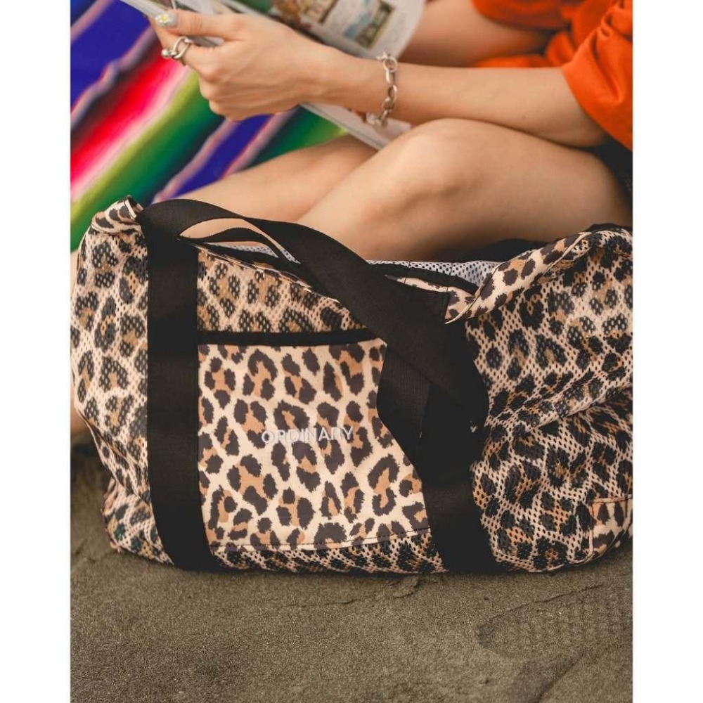 ORDINARY LEOPARD TWO-WAY UTILITY TOTE 豹紋兩用網眼托特包 店內價 【PS中壢】-細節圖9