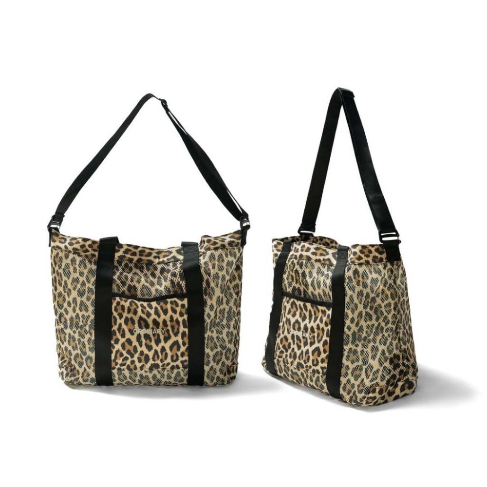 ORDINARY LEOPARD TWO-WAY UTILITY TOTE 豹紋兩用網眼托特包 店內價 【PS中壢】-規格圖1