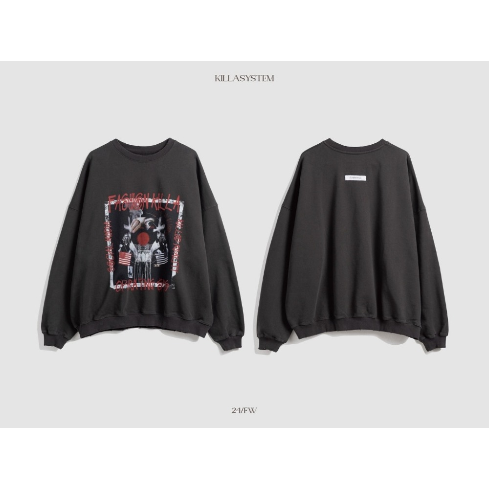 KILLASYSTEM  小破壞塗鴉 大學T 店內價 【PS中壢】-規格圖6