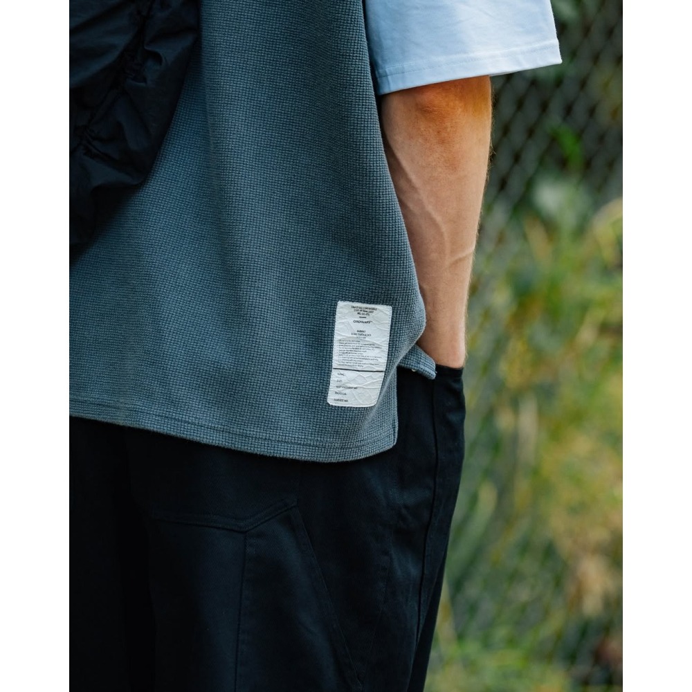 ORDINARY 水洗蠟染華夫格背心 店內價 【PS中壢】-細節圖5