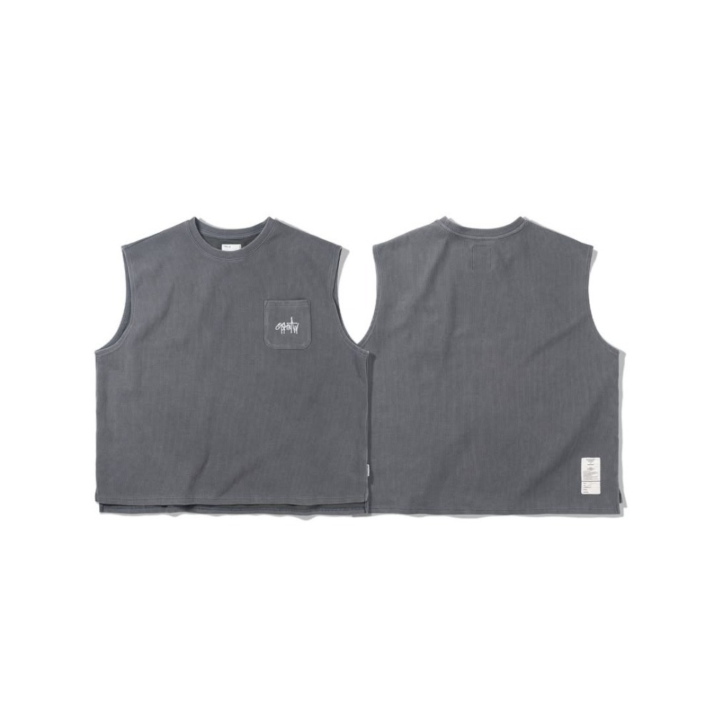 ORDINARY 水洗蠟染華夫格背心 店內價 【PS中壢】-規格圖11