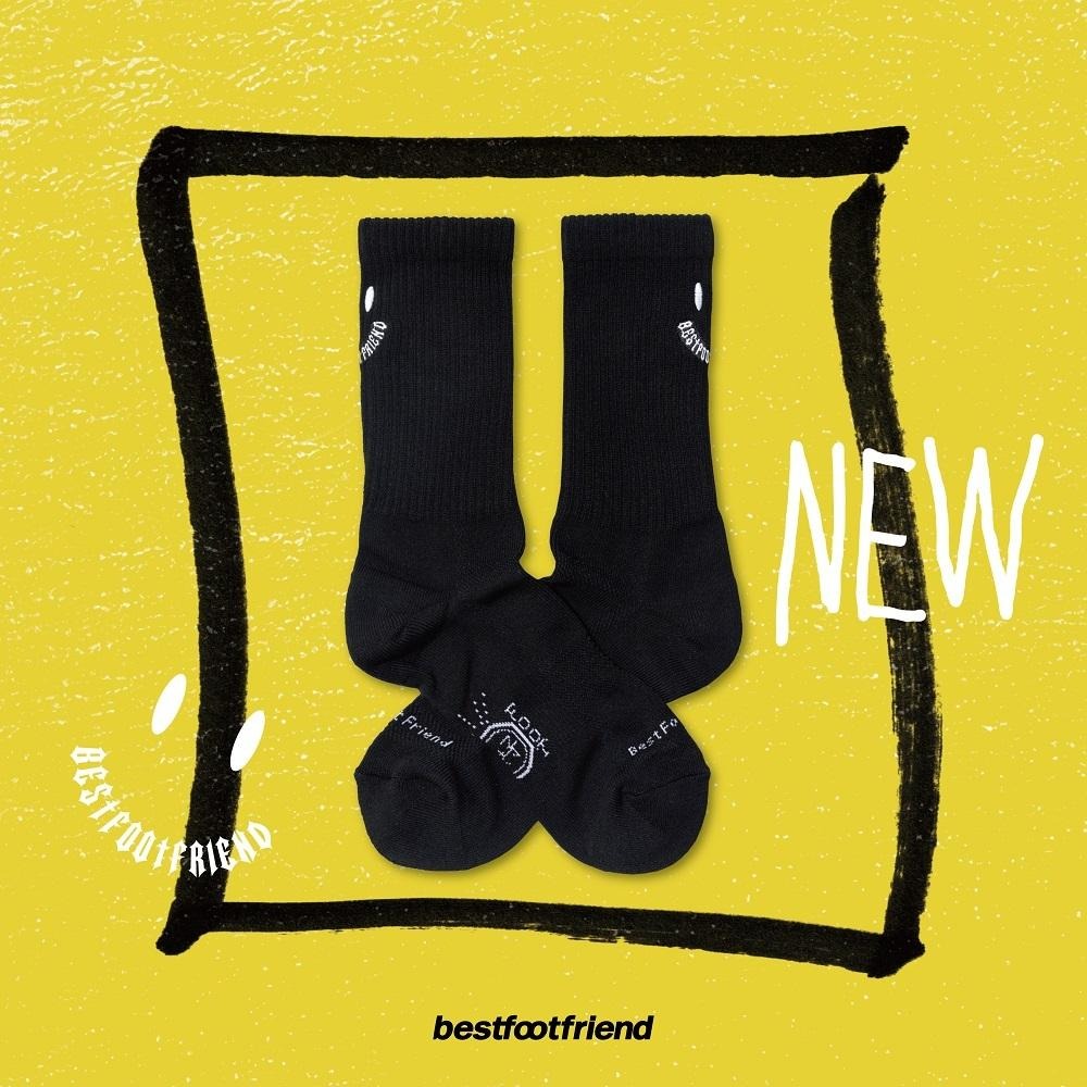BEST FOOT FRIEND / BFF襪 NEW SMILE SOCK 刺繡微笑長襪【PS中壢】-細節圖2