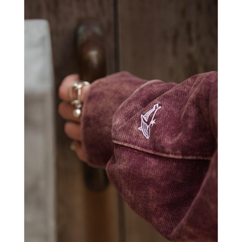 ORDINARY PIGMENT DYED SWEAT HOODIE 水洗不修邊貼布LOGO帽T  店內價 【PS中壢】-細節圖7