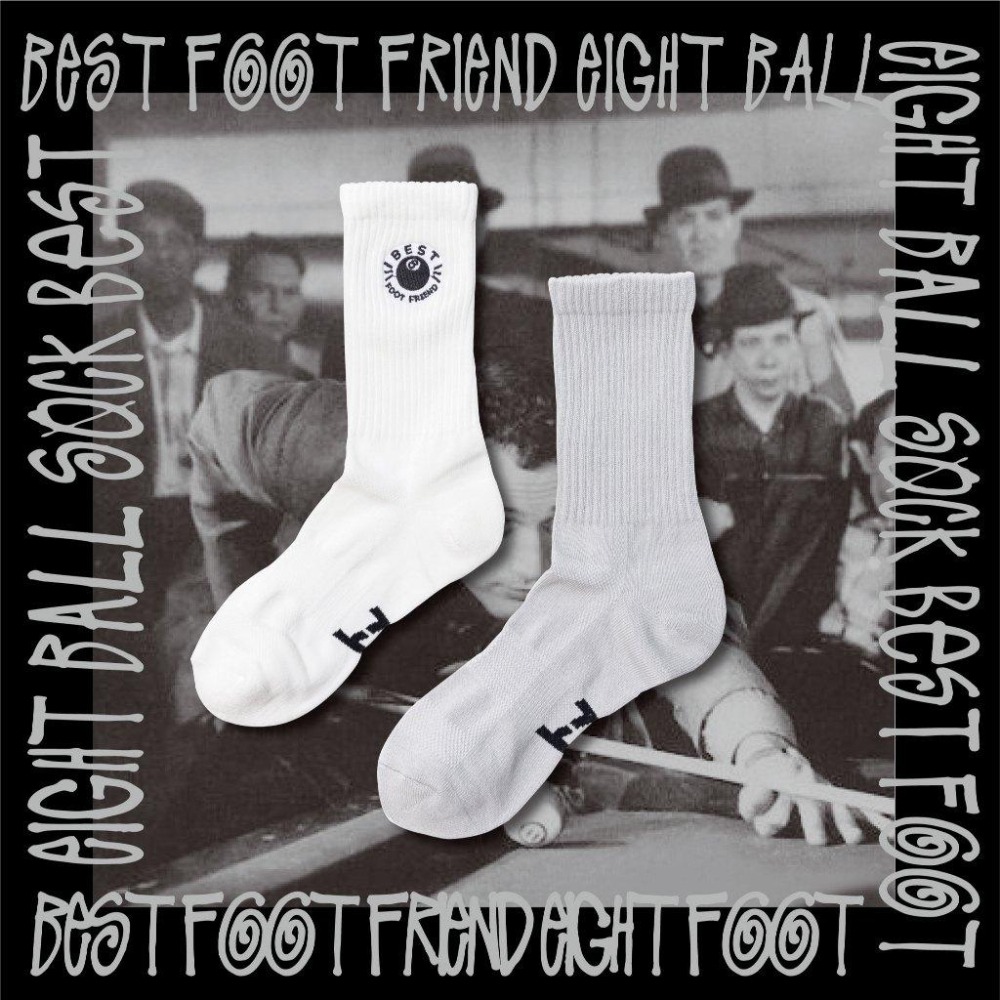 BEST FOOT FRIEND / BFF襪 8BALL SOCK 長襪【PS中壢】-細節圖2