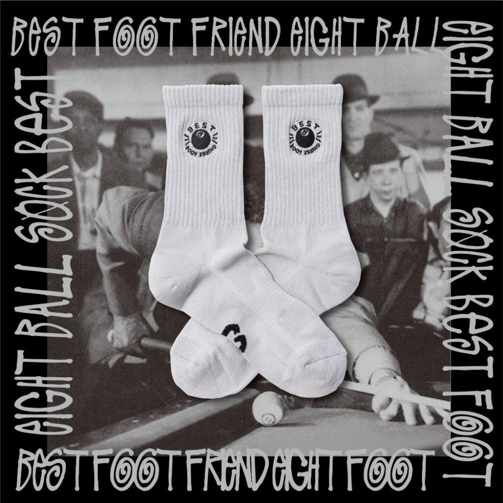 BEST FOOT FRIEND / BFF襪 8BALL SOCK 長襪【PS中壢】-細節圖3