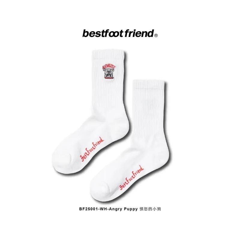 BEST FOOT FRIEND / BFF襪 ANGRY PUPPY 生氣小狗 刺繡長襪【PS中壢】-細節圖6