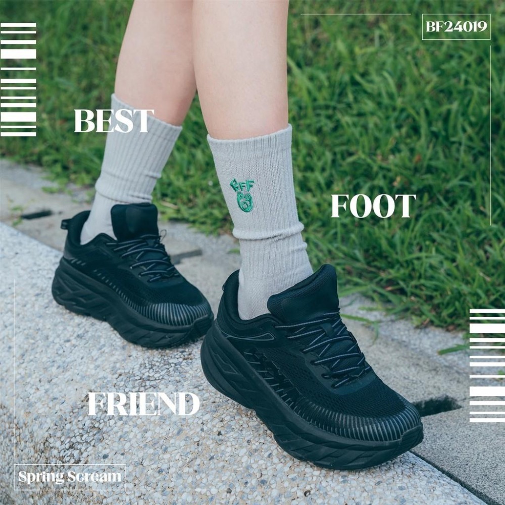 BEST FOOT FRIEND / BFF襪 Spring Scream 長襪 【PS中壢】-細節圖2