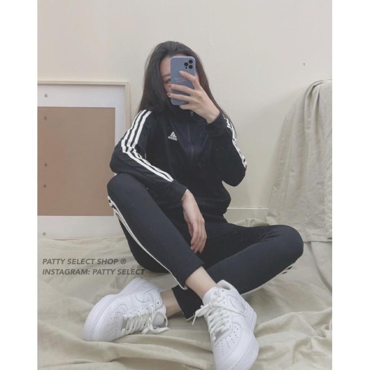 ADIDAS 愛迪達 運動 套裝 連帽 外套 長褲 EB7651 男 DV2431 女 黑【PS中壢】-細節圖4