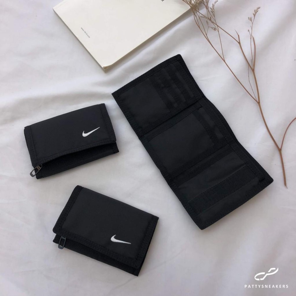 NIKE BASIC 三折式 錢包 小錢包 零錢包 短夾 皮夾  黑 AC2353-001 交換禮物【PS中壢】-細節圖3