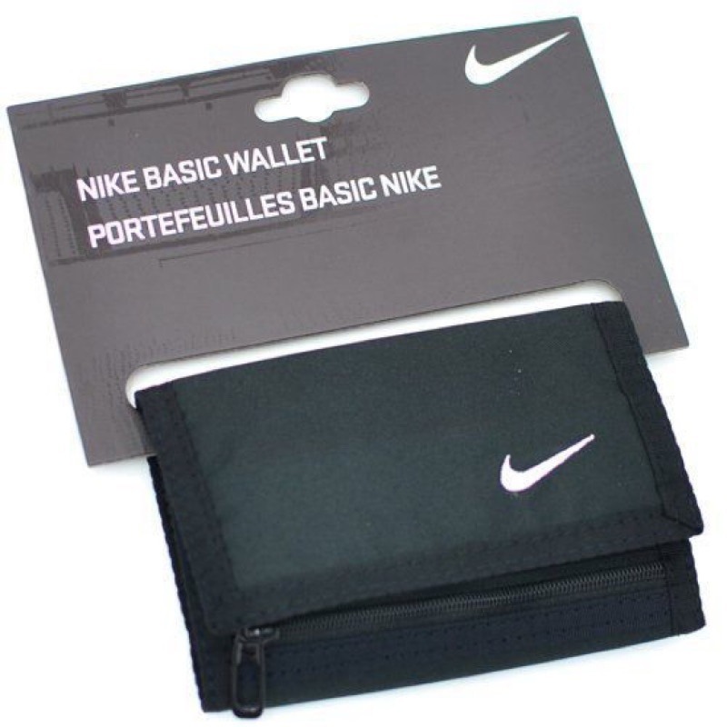 NIKE BASIC 三折式 錢包 小錢包 零錢包 短夾 皮夾  黑 AC2353-001 交換禮物【PS中壢】-規格圖6