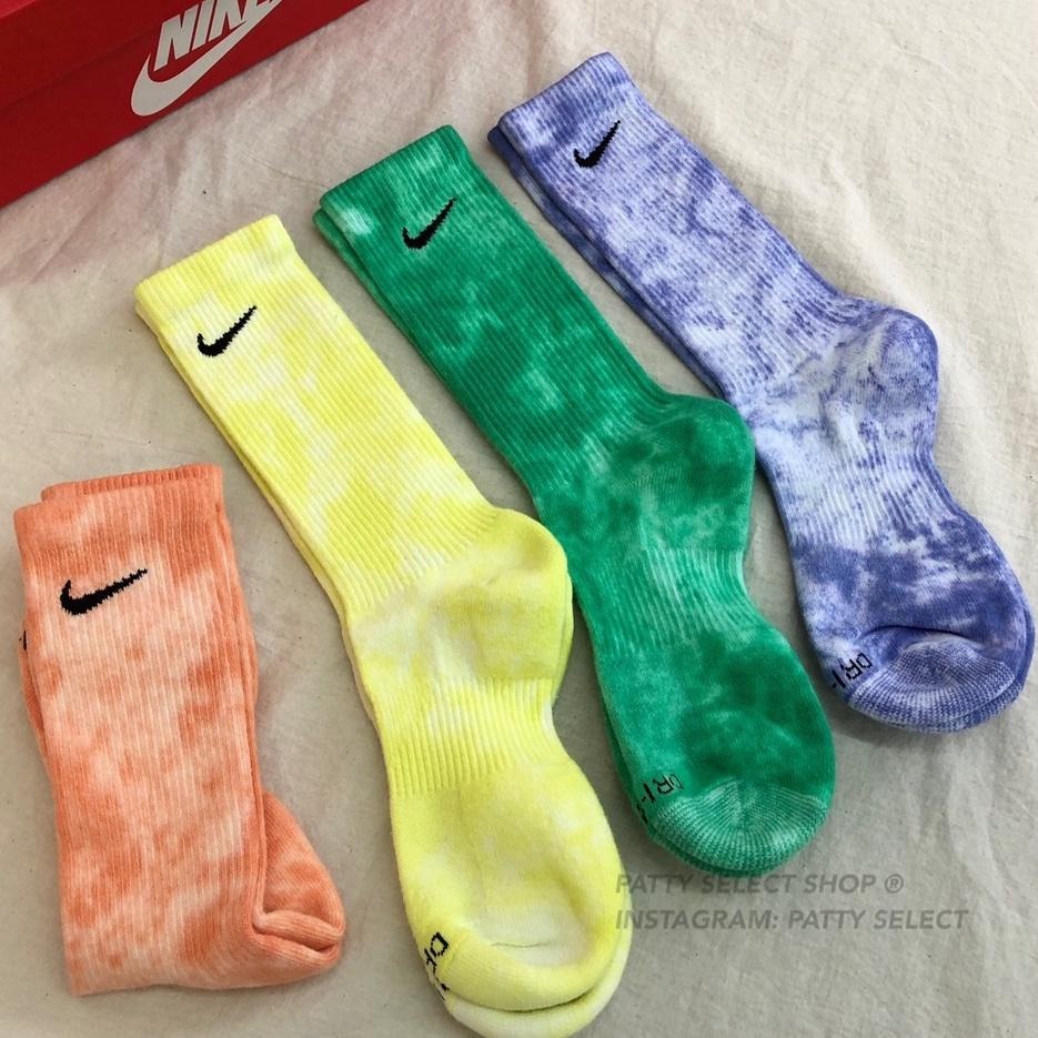 NIKE EVERYDAY PLUS CREW 渲染 水洗紮染 長襪 DM3407【PS中壢】-細節圖2