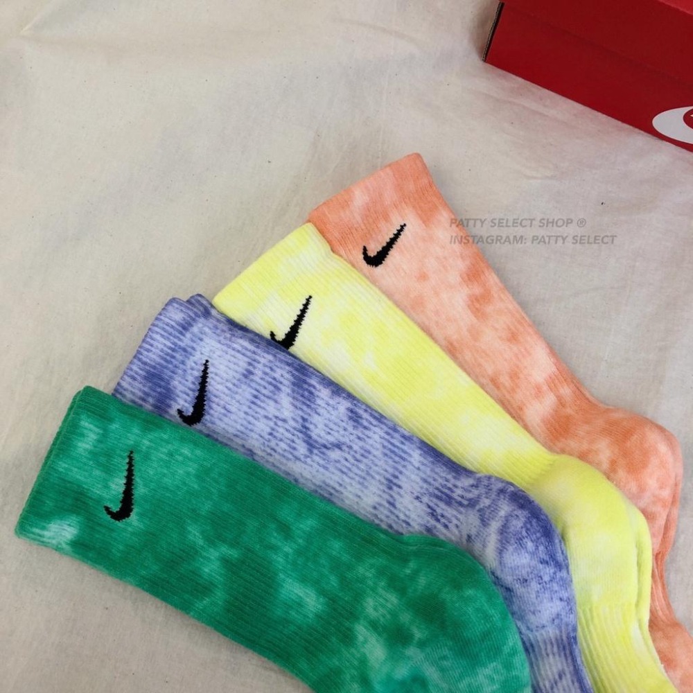 NIKE EVERYDAY PLUS CREW 渲染 水洗紮染 長襪 DM3407【PS中壢】-細節圖6