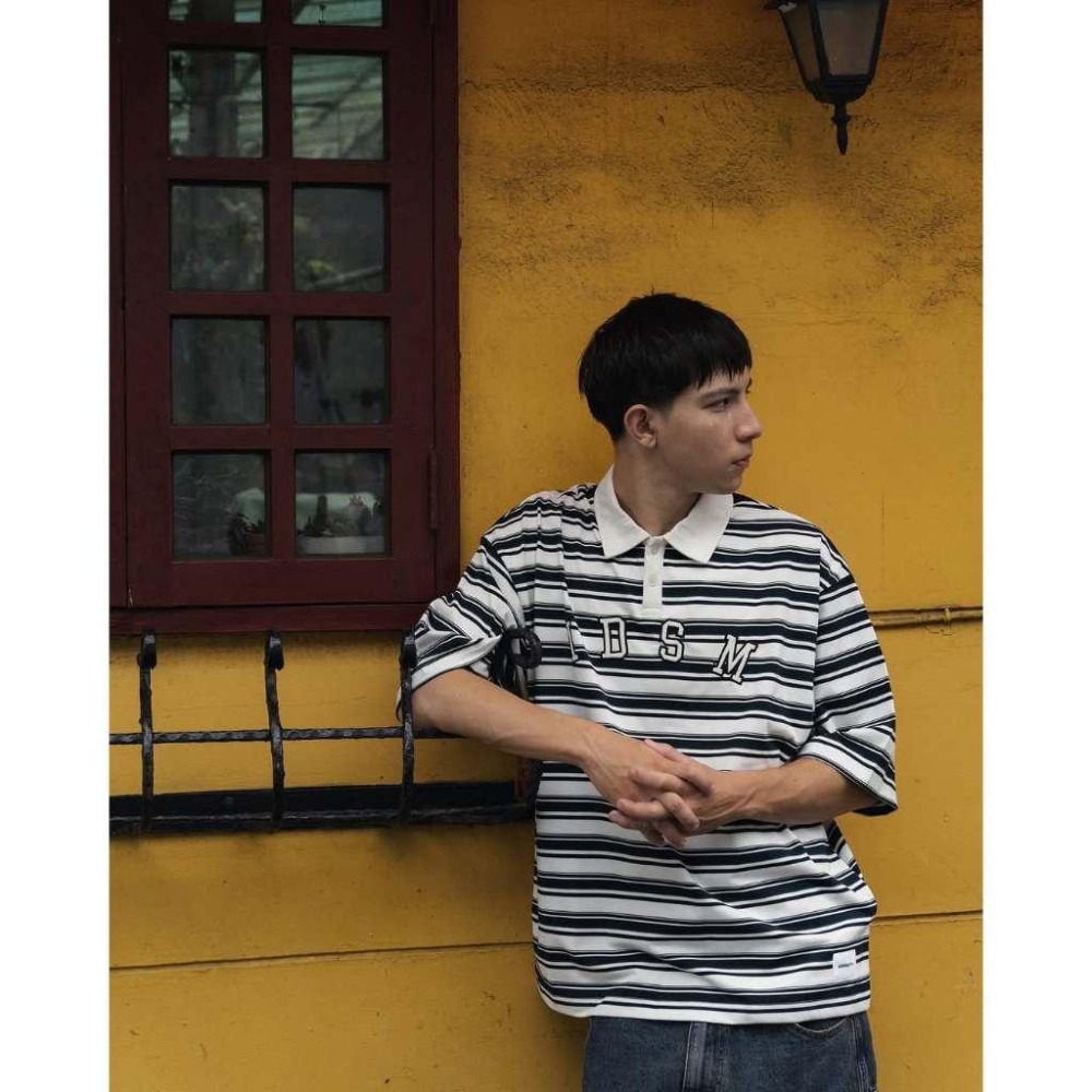 IDEALISM IDE Stripe Polo 條紋 OLO刺繡拱形 短袖 短T【PS中壢】-細節圖5