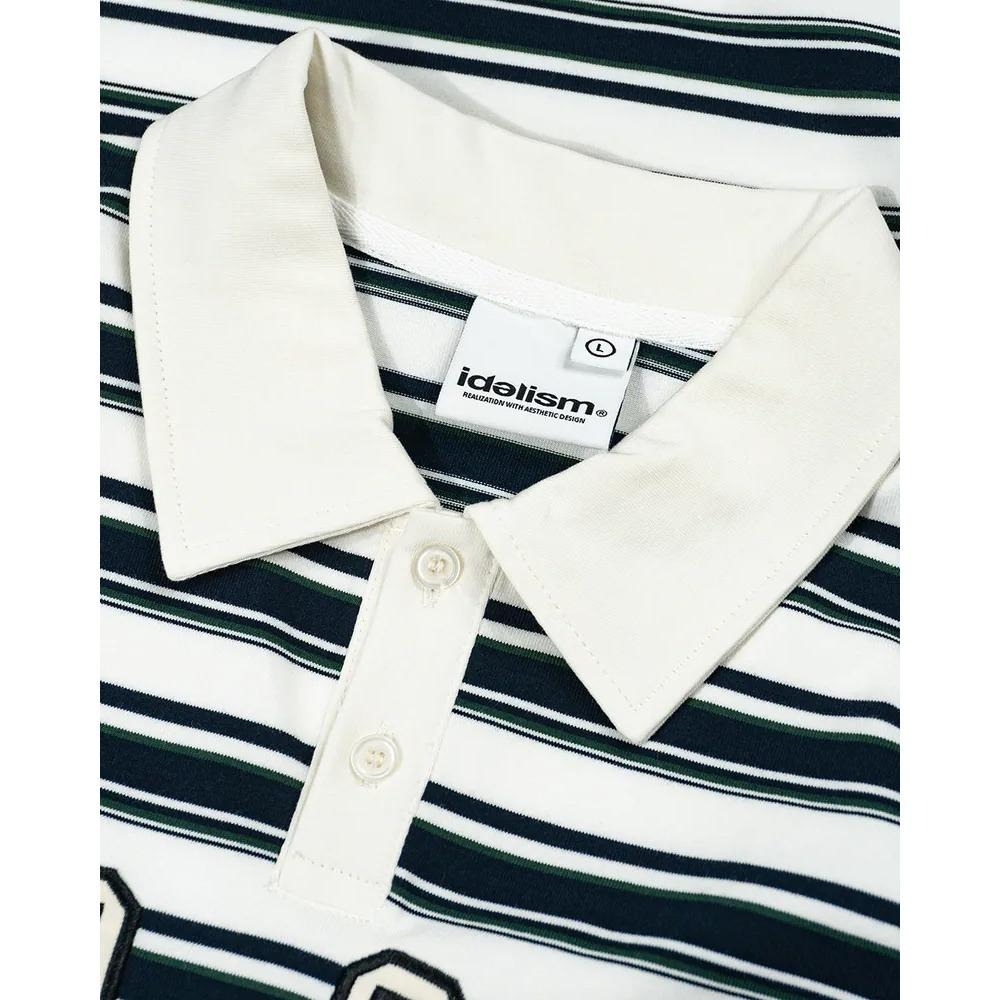 IDEALISM IDE Stripe Polo 條紋 OLO刺繡拱形 短袖 短T【PS中壢】-細節圖7