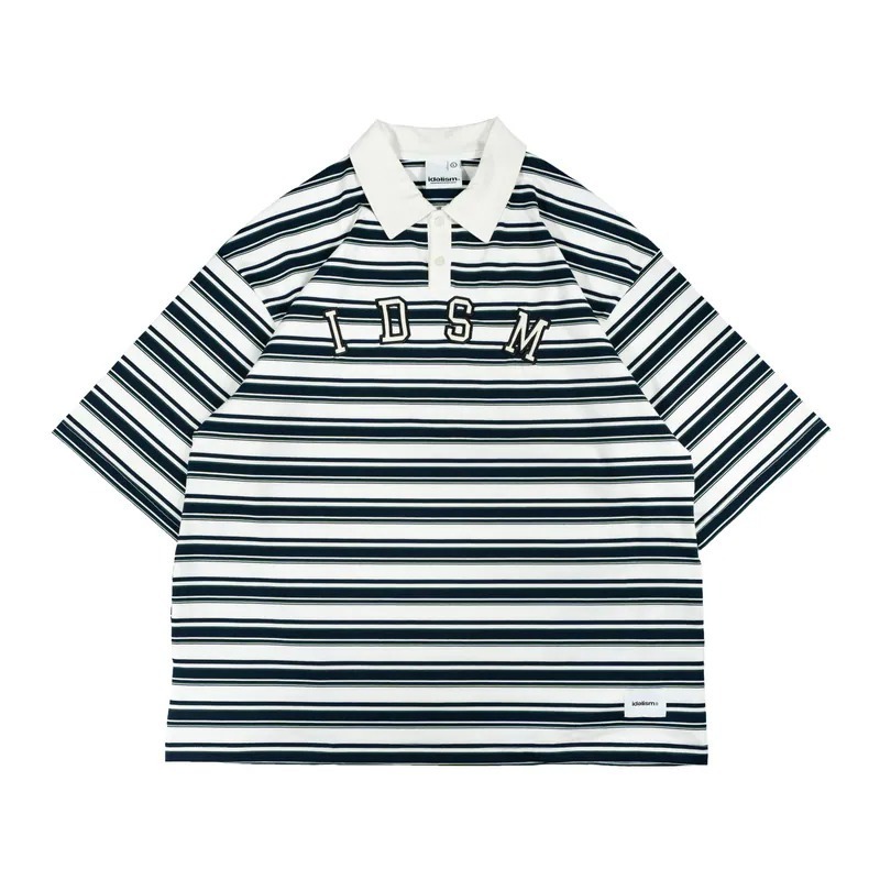 IDEALISM IDE Stripe Polo 條紋 OLO刺繡拱形 短袖 短T【PS中壢】-規格圖8