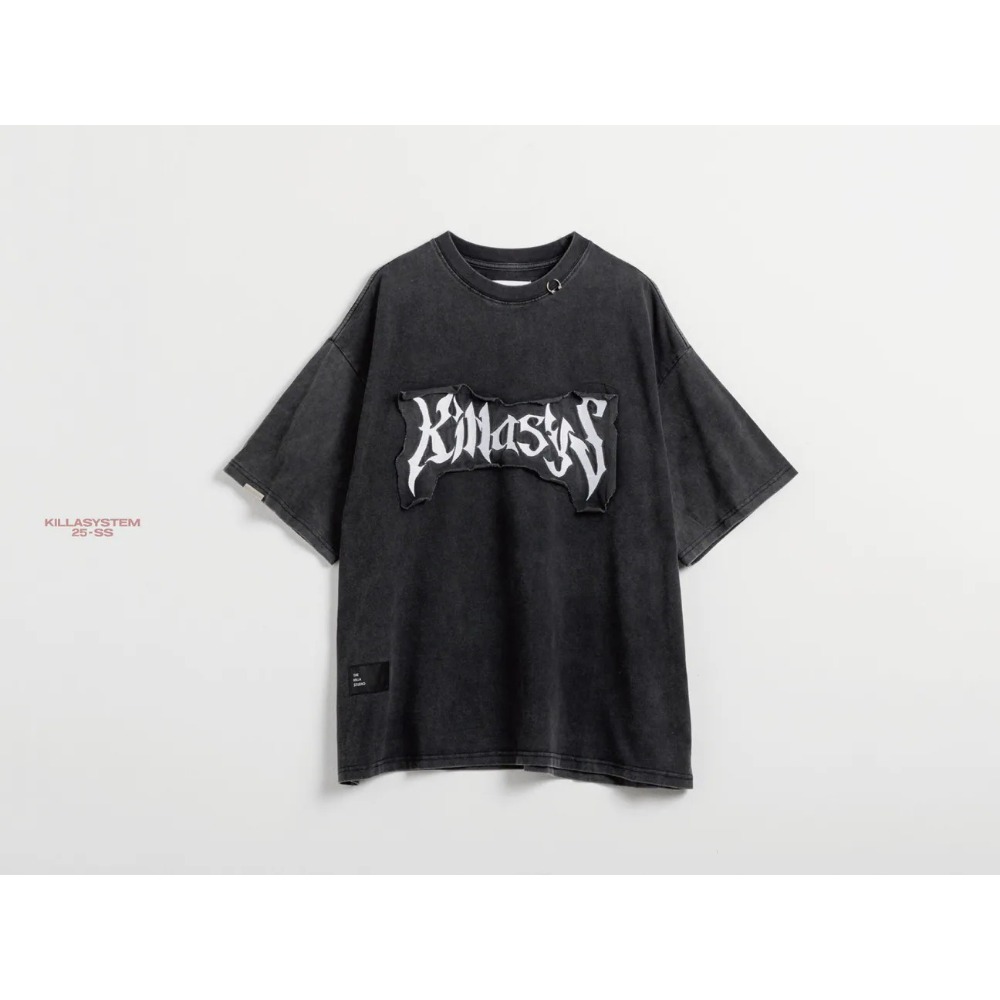 KILLASYSTEM 25S/S 貼布做舊 水洗 短袖 短T 店內價 【PS中壢】-規格圖1