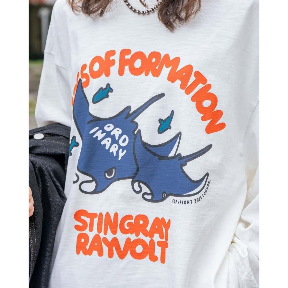 ORDINARY 25AW STINGRAY RIOT L/S TEE 美式魟魚LOGO長TEE 【PS中壢】-細節圖3