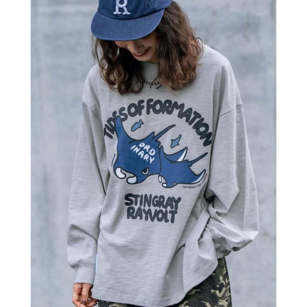 ORDINARY 25AW STINGRAY RIOT L/S TEE 美式魟魚LOGO長TEE 【PS中壢】-細節圖9