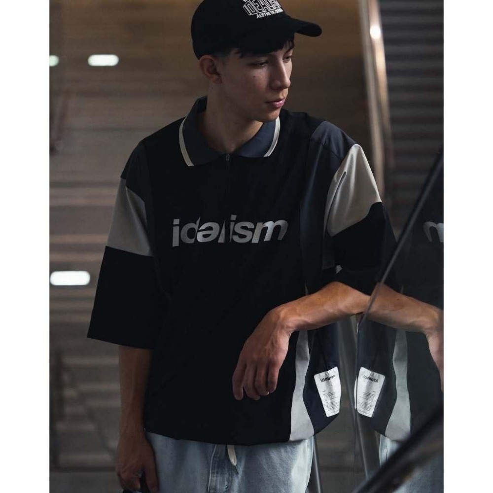 IDEALISM IDE Poly Jersey 拉鍊 POLO領 球衣 短T【PS中壢】-細節圖2