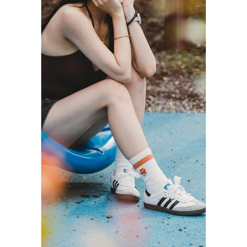 BEST FOOT FRIEND / BFF襪 Ginger Cat 刺繡 橘貓 長襪 【PS中壢】-細節圖9